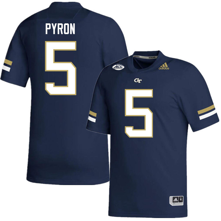 Zach Pyron Georgia Tech Jerseys,Georgia Tech Yellow Jackets College Football Uniforms-Navy